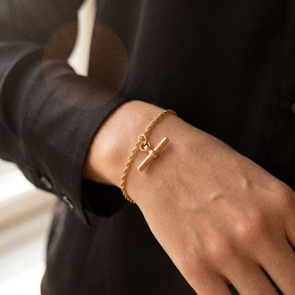 Woven T- Bar Bracelet