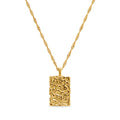 Molten Square Necklace
