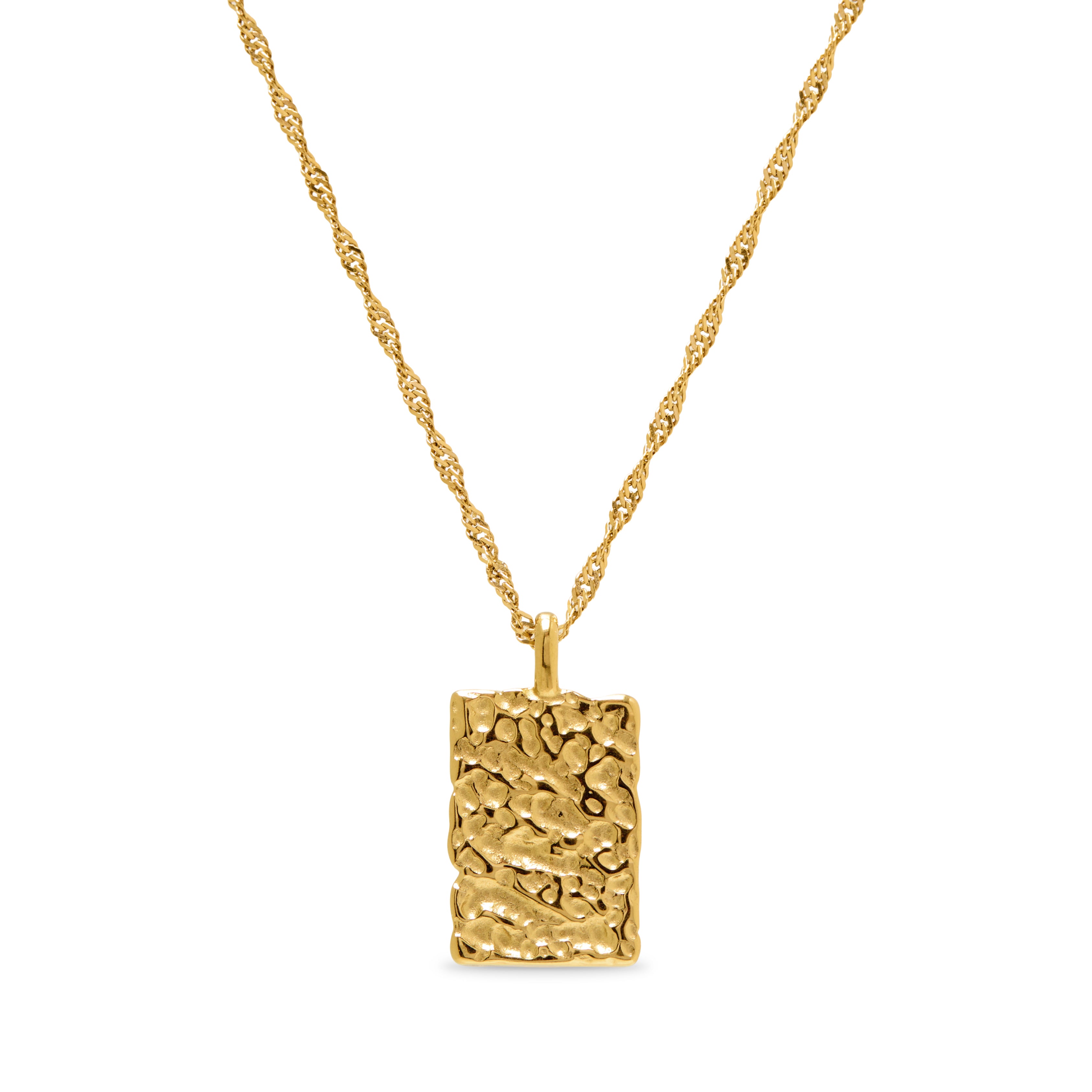Molten Square Necklace