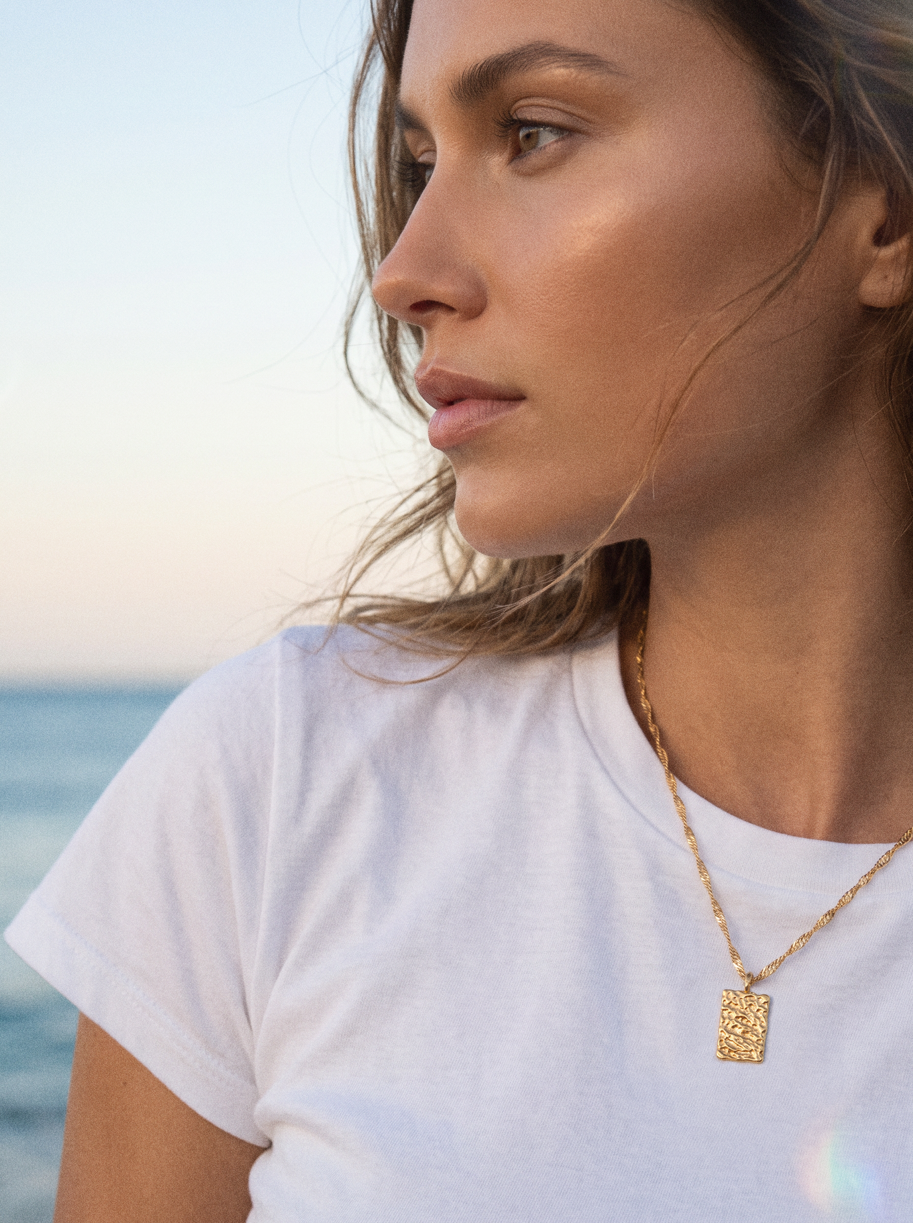 Molten Square Necklace