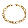 Aura Chunky Oval Link Bracelet on white background