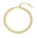 Aura Chevron Link Chain Bracelet on white background