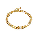 Aura Classic Curb Chain Bracelet on white background